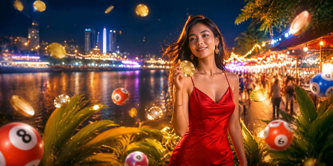 Johor Malay-style entertainment and games of chance atmosphere